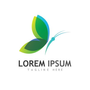 Güzellik Kelebeği Vektör simgesi tasarımı