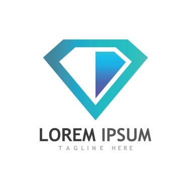 Diamond Logo Şablonu vektör çizimi tasarımı