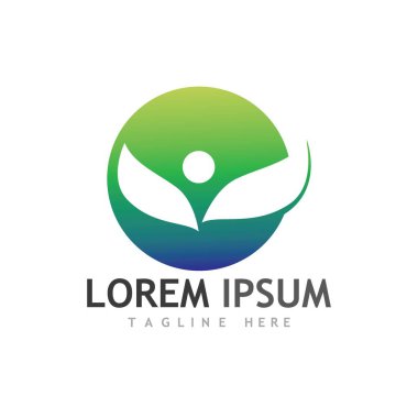 Yeşil ağaç yaprağı ekoloji doğa elementi vektörü logoları