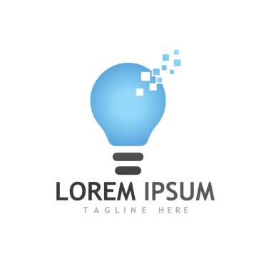 Ampul sembolü vektör tasarımı çizimi