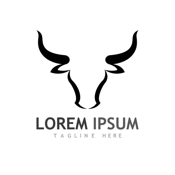 Boğa başlı logo ve sembol çizimi