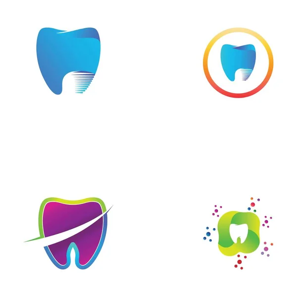 Logotipo Dental Plantilla Vector Ilustración Icono Diseño — Vector de stock