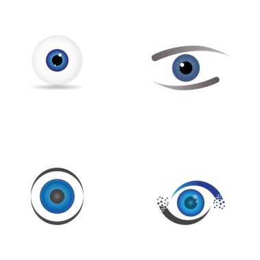 Marka Kimliği Kurumsal Göz Bakımı vektör logosu tasarımı