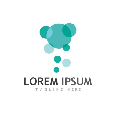 Bulut şablon vektör illüstrasyon tasarımı