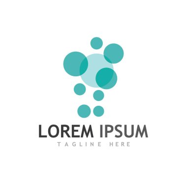 Bulut şablon vektör illüstrasyon tasarımı