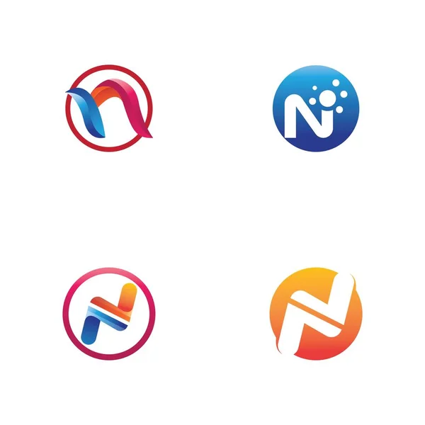 Lettera Logo Modello Icona Vettoriale Illustrazione Design — Vettoriale Stock