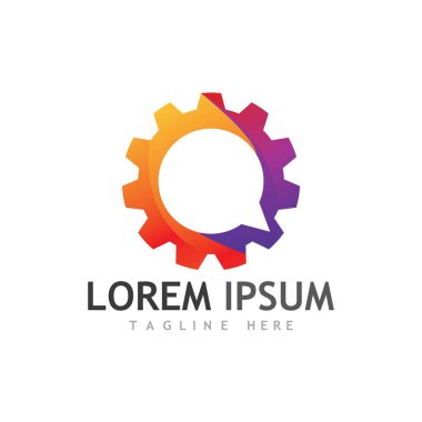 Kabarcık sohbet logo vektör resmi