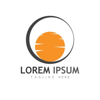 Güneş Vektörü illüstrasyon Simgesi Logo Şablonu tasarımı
