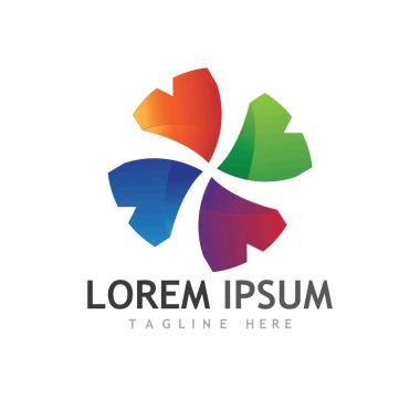 Gear Logo Şablonu vektör çizimi tasarımı