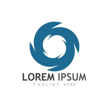 vortex vektör illüstrasyon simgesi Logo Şablonu tasarımı