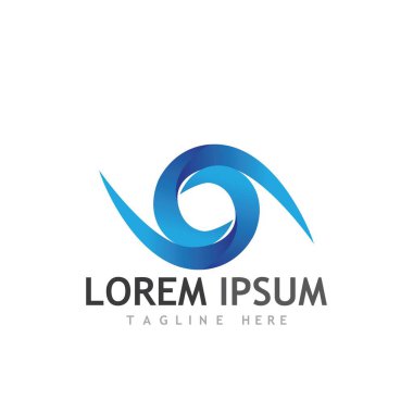 vortex vektör illüstrasyon simgesi Logo Şablonu tasarımı