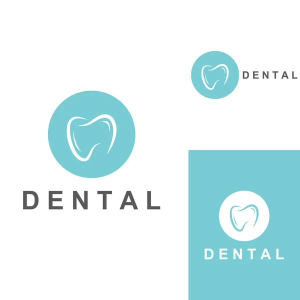 Dental Logo Logo Dental Health Logo Dental Care Using Vector — Stock Vector