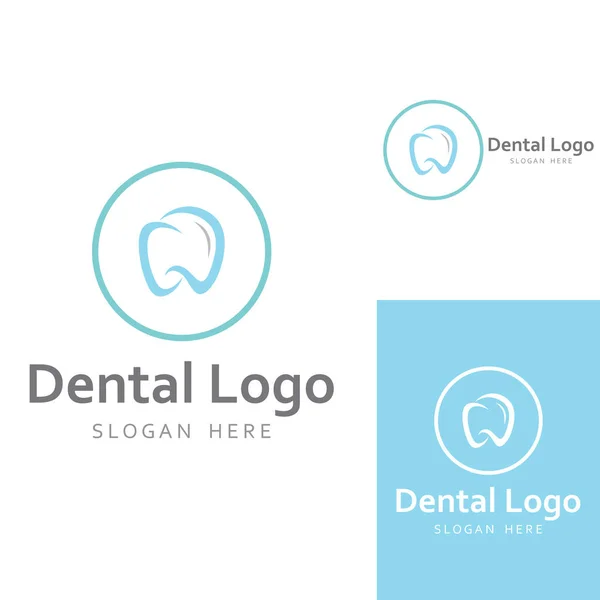 Dental logo, logo for dental health, and logo for dental care. Using vector design concept.