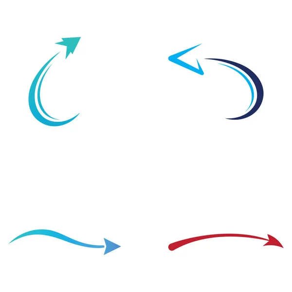 Logistikunternehmen Vektor Logo Pfeil Symbol Logo Schnelle Digitale Lieferung Logo — Stockvektor