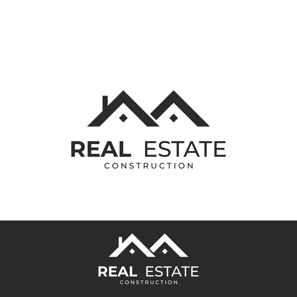 Logos Affaires Résidentiels Immobiliers Hôteliers Appartements — Image vectorielle