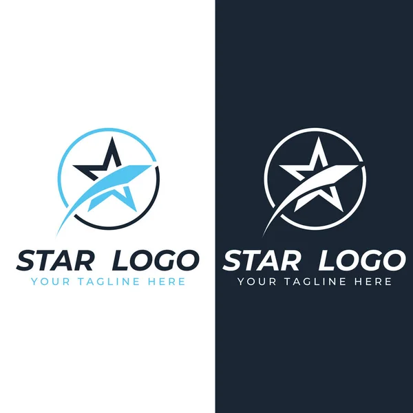 Star Logo Star Logo Business Company Modern Illustration Concept — Stock Vector