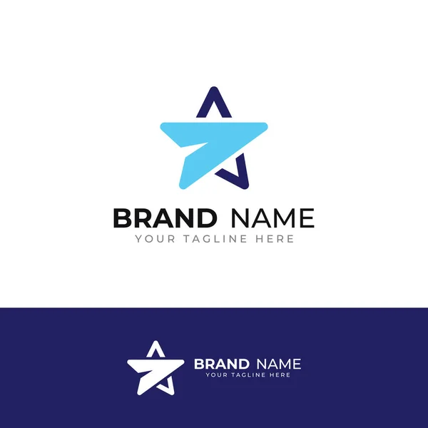 Logo Gwiazdy Logo Gwiazdy Dla Biznesu Firmy Nowoczesną Koncepcją Ilustracji — Wektor stockowy