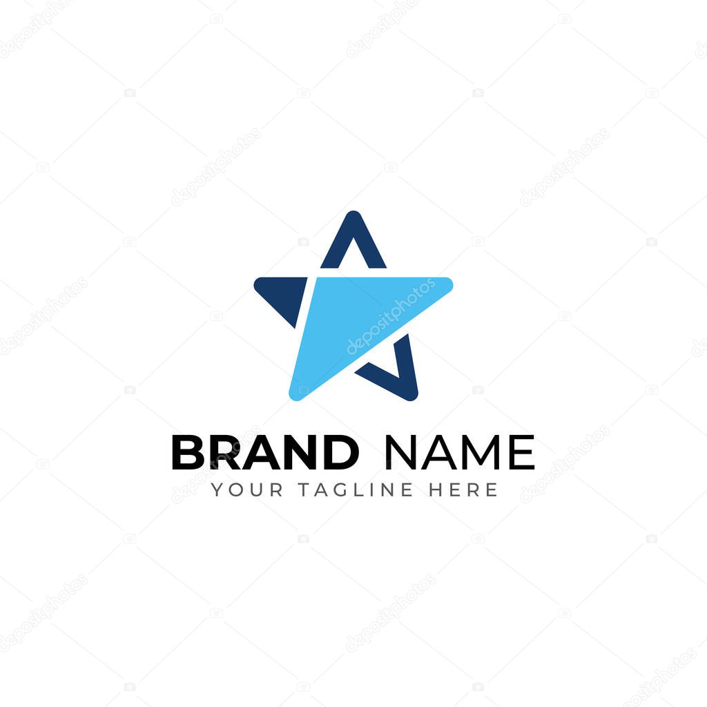 Star logo.Star logo for business and company.With modern illustration concept.