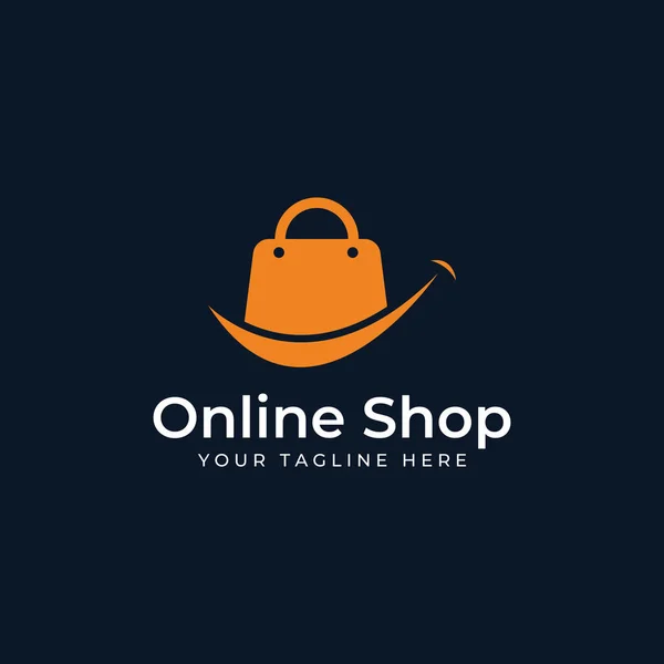 Logo Torba Zakupy Sklep Internetowy Logo Nadaje Się Sprzedaży Rabaty — Wektor stockowy
