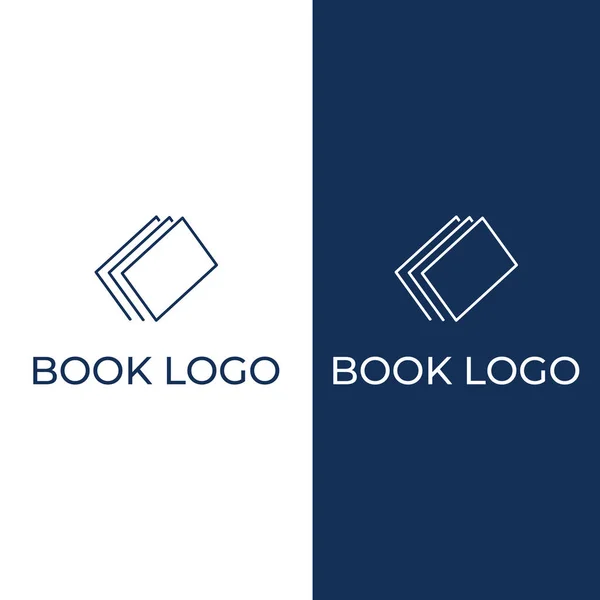 Educational Digital Book Online Knowledge Learning Book Logo Symbol Vector — Vector de stock