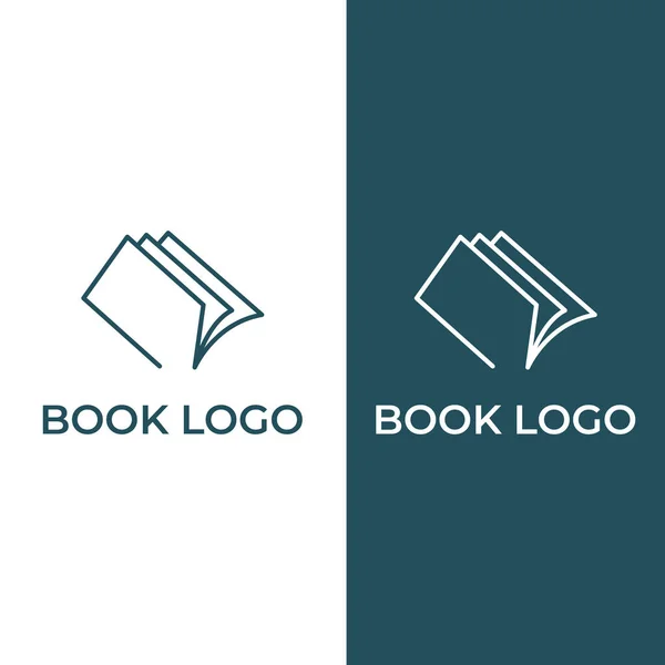 Educational Digital Book Online Knowledge Learning Book Logo Symbol Vector — Image vectorielle