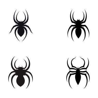 Hayvan örümceği ya da tarantula logosu silueti.