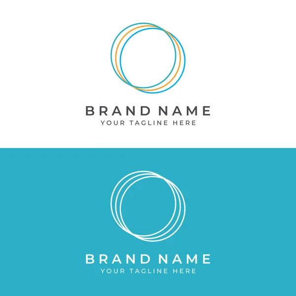 Abstract Circle Logo Elements Circle Lines Minimalist Circles Creative Ideas — Image vectorielle