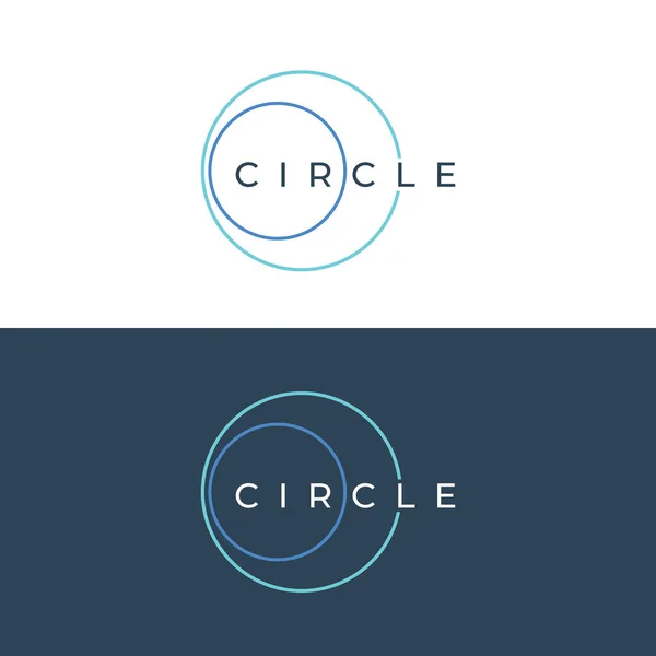 Abstract Circle Logo Elements Circle Lines Minimalist Circles Creative Ideas — 스톡 벡터