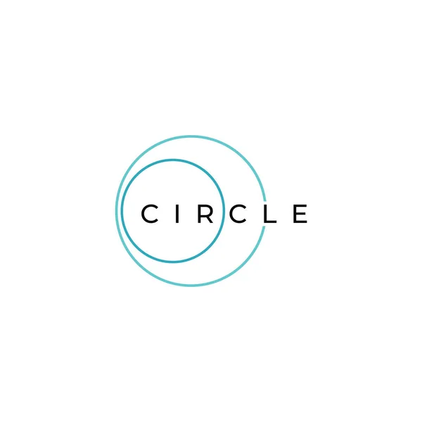Éléments Abstraits Logo Cercle Lignes Cercle Cercles Minimalistes Cercles Idées — Image vectorielle