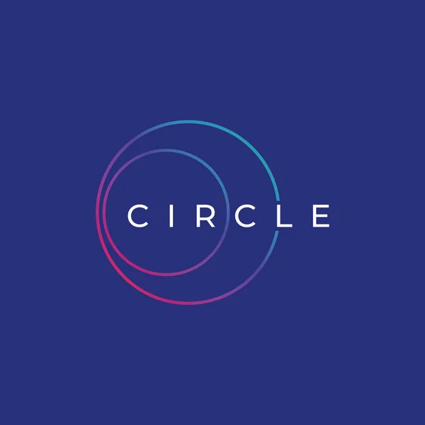 Éléments Abstraits Logo Cercle Lignes Cercle Cercles Minimalistes Cercles Idées — Image vectorielle