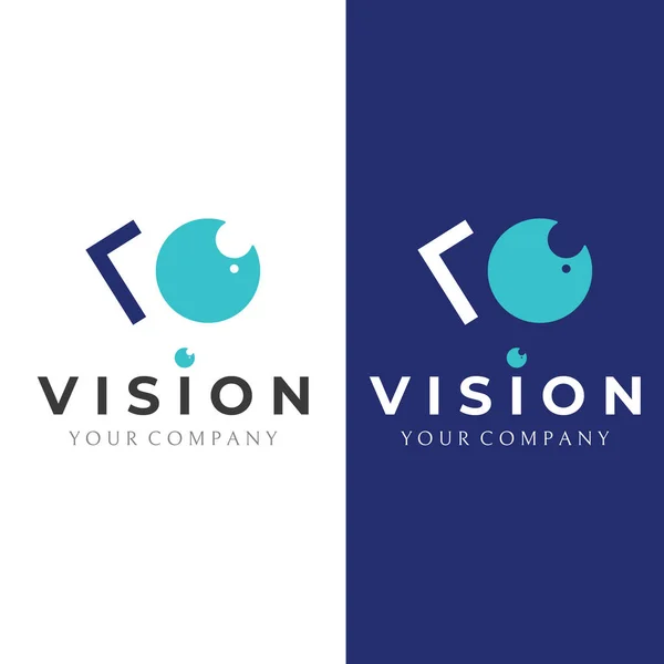 Modern Colorful Abstract Logo Vision Digital Vision Optical Vision Technology — 스톡 벡터
