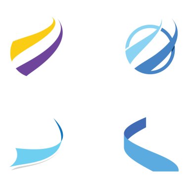Modern renklere sahip soyut logo. Logo iş ya da şirket için kullanılabilir..