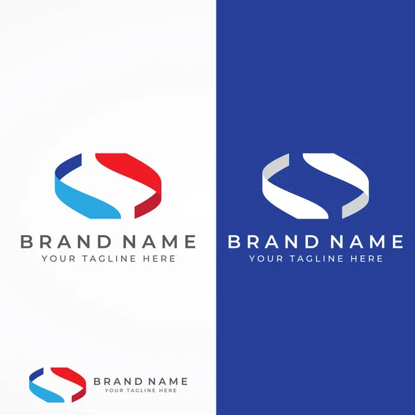 Abstract Logo Swoosh Style Modern Colors Logo Can Used Business — Stock vektor