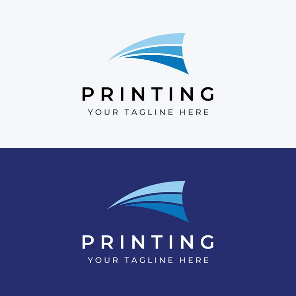 Abstract Colorful Logo Digital Printing Printing Services Media Technology Internet — Vector de stock
