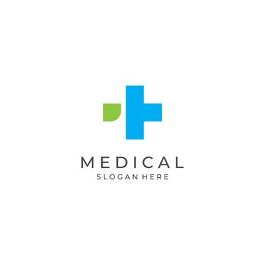 Medical sign logo using a simple and modern plus sign, a logo for medical, pharmacy, pharmacies, hospitals.
