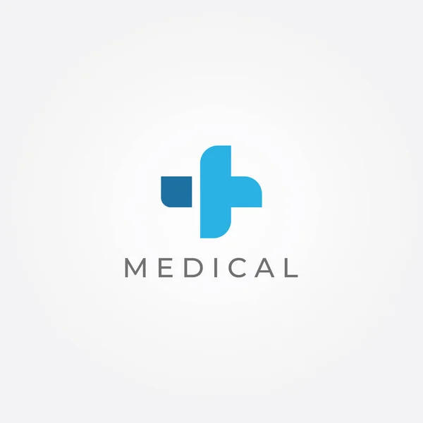 Medical Sign Logo Using Simple Modern Sign Logo Medical Pharmacy — Stockvector