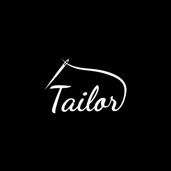 Tailor Silhouette Logo Needle Thread Benik Sewing Machine Markings Logo —  Vetores de Stock