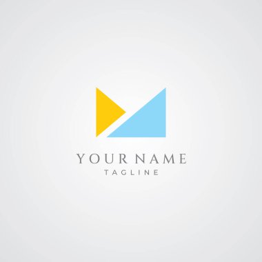 Abstract initial logo minimalist letter M element.Symbol of modern, elegant, unique and luxurious geometry.Design for corporate business identity.