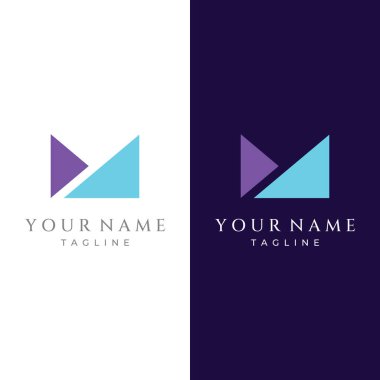 Abstract initial logo minimalist letter M element.Symbol of modern, elegant, unique and luxurious geometry.Design for corporate business identity.