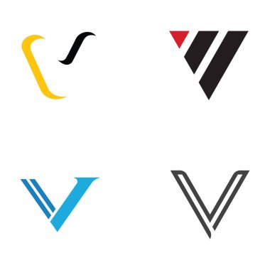 Initial letter V logo with artistic monogram. Modern, luxurious and elegant logo. Isolated background.