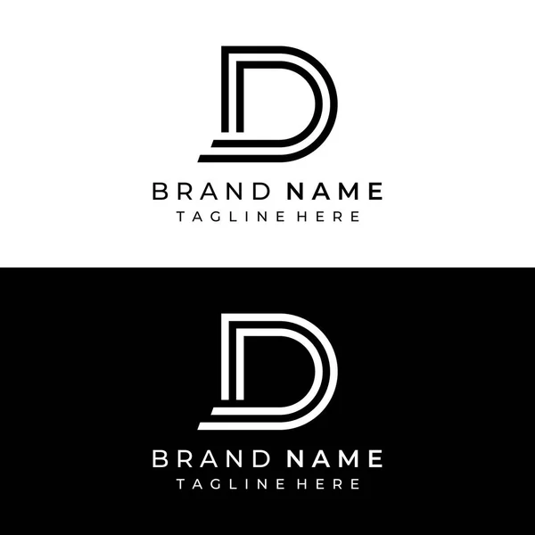 Geometry Initial Logo Letter Logo Design Minimalist Elegant Style Logo — ストックベクタ