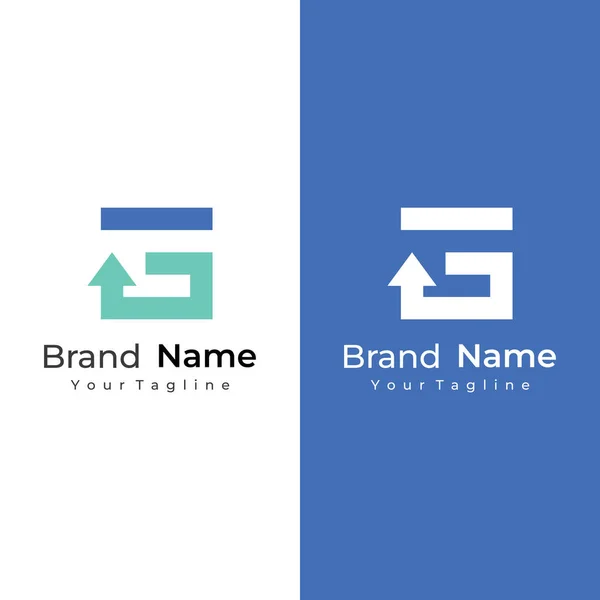 Abstract Logo Initial Letter Minimalist Creative Modern Logotype Symbol Isolated — Wektor stockowy