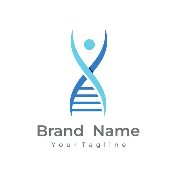 Dna Element Logo Bio Tech Dna People Bio Dna Spiral — Stock vektor