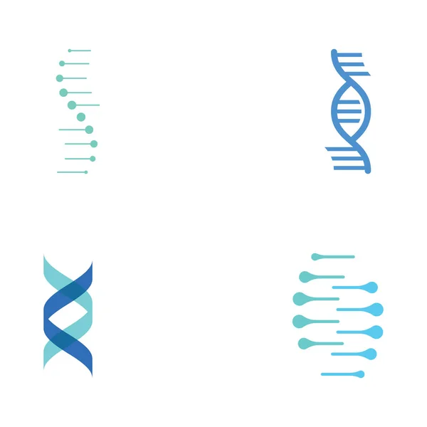 Dna Element Logo Bio Tech Dna People Bio Dna Spiral — Stockvector