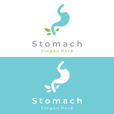 Mide sağlığı ve mide bakım logosu tasarımı. Doktor, işletme ve markalaşma için logo işareti.