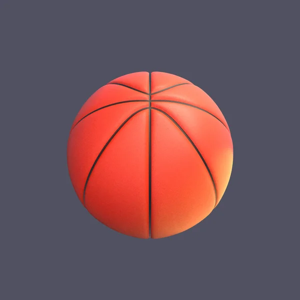 3Dレンダリング漫画バスケットボールオブジェクト — ストック写真