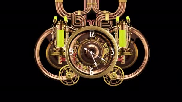 Orologio Futuristico Con Parti Movimento — Video Stock