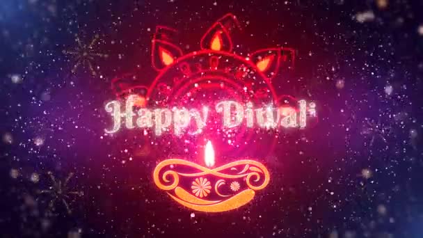 Festival För Ljus Diwali — Stockvideo