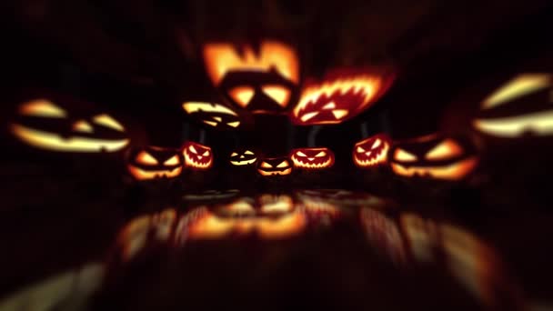 Calabazas Halloween Una Animación — Vídeo de stock