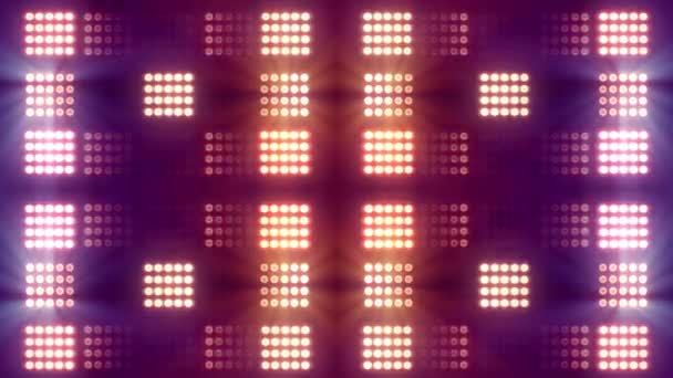 专业的立方体暖光舞台照明模式 — 图库视频影像